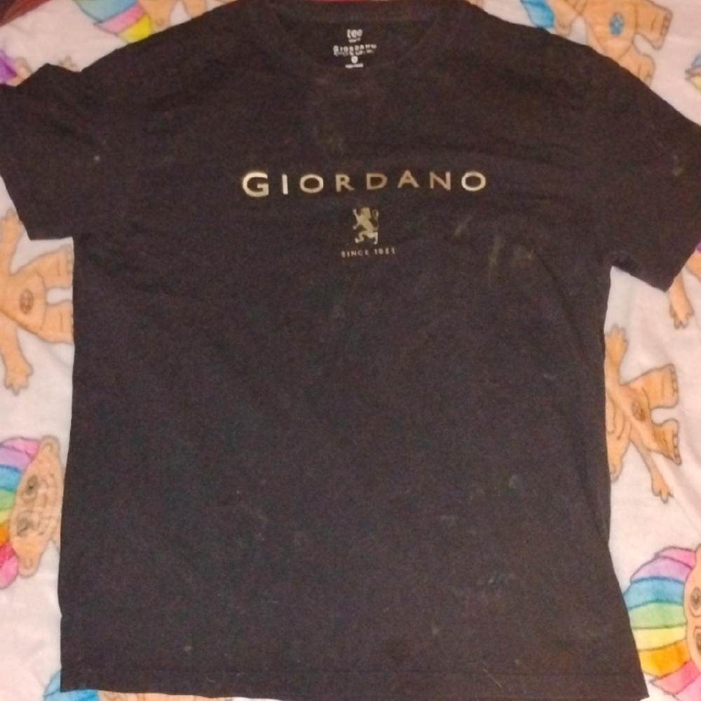 Giordano Black Short Sleeve Men's Tee